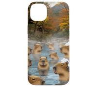 Capybara Case Hot Spring Japan Onsen Cute Relaxing Peaceful Case for iPhone 14 Plus