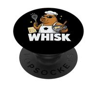 Capybara Chef Whisk Cooking Animal Graphic PopSockets Adhesive PopGrip