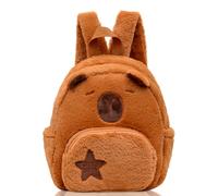 Capybara Children's Backpacks, Capybara Stuffed Animal Rucksack Cartoon Schoolbag Soft Plush Rucksack Mini Travel Bag Nursery Book Bag Casual Daypack Toddler Backpack for Preschool Kindergarten