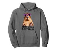 Capybara Chill Like A Capybara Photo Relaxed Vibe Pullover Hoodie