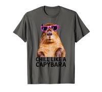 Capybara Chill Like A Capybara Photo Relaxed Vibe T-Shirt