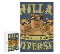 Capybara Chill University Jigsaw Puzzle for Adults And Families, 1000 PCS, A Creative Way to Unwind after A Busy Day, for Indoor Play