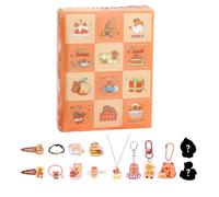 Capybara Christmas Advent Calendar 2025,12 Days 3D Countdown Calendar,Accessories Kawaii Christmas Countdown Calendar Hair Clips Bands Scrunchies Gifts for Girls