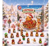 Capybara Christmas Advent Calendar 2026, 24 Day Cute 3D Countdown Calendar | 24 Days Cute Capybara Dolls Countdown Calendar for Kids Adult, Women Men Christmas Holiday Mini Ornament Decoration Gifts