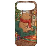 Capybara Christmas Cozy Fireplace Holiday Cute Cartoon Case for iPhone Air