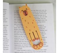 Capybara Clip-On Reading Light & Bookmark - Flexible LED Book Light for Kids & Adults | Portable Bedtime & Travel Reading Lamp | Battery Included