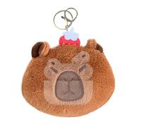Capybara Coin Holder for Key Chain, Capybara Purse Key Ring | Cute Funny Capybara Soft Plush Purse | Adorable Capybara Cuddly Toy Purse Handbag Coin Bag, red, see description, See description