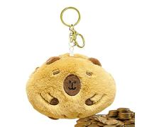 Capybara Coin Pouch - Soft Change Purse with Buckle,Cute Capybara Wallet, Plush Ornament for Cash, Cards, Headphones, Keys