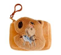 Capybara Coin Purse, Cute Plush Capybara Wallet, Adorable Small Stuffed Animal Bag, Funny Cartoon Pouch with Strap, Wallet for Money, Earphone Cord Storage 12x8.5cm