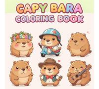 Capybara Coloring Book: Chill Vibes & Cute Designs - 40 Relaxing Scenes for Kids Stress Relief & Fun