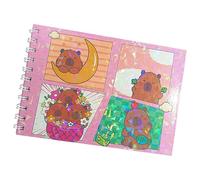 Capybara Coloring Book, Relaxation Art Pages, 8.5x11 Inches Activity with Stress Relief Feature, Thick Paper Material, Drawing Book with Design, Creative Hobby for Students Women