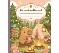 Capybara Composition Notebook: Wide Ruled 110 Pages all Numbered 7.5x9.25 Inch Including Blank Table of Contents, Fun and Cute Journal for School and Creative Writing