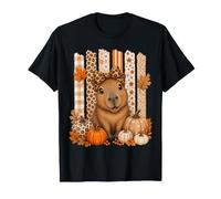 Capybara Cozy Season Girly Coquette Thankful Thanksgiving T-Shirt