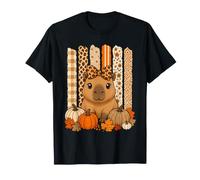 Capybara Cozy Season Girly Coquette Thankful Thanksgiving T-Shirt