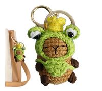 Capybara Crochet Keychain, Cute Capybara Keychain, Capybara Hook, Plush Capybara Keyring, for Clothes, Cartoon Thread, Hook, Small, F, Se référer au descriptif
