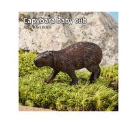 (Capybara cubs) Wild Animals Simulation Rodent Marmot Capybara Model Action Figure Figurine Collection Cute Kid Toy