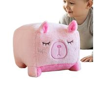Capybara Cuddly Toy, Capybara Cuddly Blanket with Cushion Function, Soft Cuddly Cushion as Home Accessory for Sofa, Bed, Living Room, Car and Desk