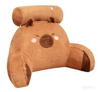 Capybara Cushion for Kids & Teens - Soft Large Capybara Plush Pillow with Back, Neck and Arm Support - Perfect Reading Pillow, Couch Buddy and Bed Rest for Children’s Bedroom, Sofa & Floor