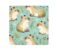 Capybara Cute Animal Camera Wrap Cloth, Squares Magic Self-Adhesive Cloth for Lens Camera Anti-Scratch Lens Protector Makeup Wrap Cloth Bag 17.7" x 17.7"