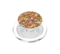 Capybara Cute Capybaras Collage Bee And Fruits Summer PopSockets PopGrip for MagSafe