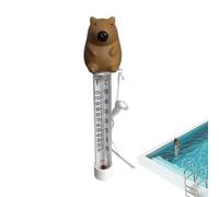 Capybara Design Pool Thermometer, Floating Pool Thermometers, Children's Bathtub Thermometer, Easy-to-Read with Rope, Suitable for Swimming Pools, Spas, Hot Tubs, and Ponds.