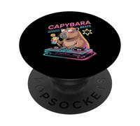 Capybara Dj Music Vibes Fun Experience For All PopSockets Adhesive PopGrip