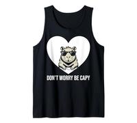 Capybara Don't Worry Be Capy Lover Heart Graphic #25D38 Tank Top