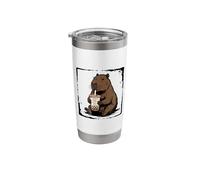Capybara Drinking Boba Bubble Tea Tapioca Stainless Steel Insulated Tumbler