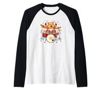 Capybara Drummer Raglan Baseball Tee