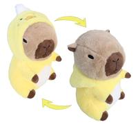 Capybara - Duck Stuffed Animal Capybara Wearing Yellow Duck Costume Plushies Dressed as Cute Funny Plush Toys for Kids Stuffed Animals Gift for Lover 10 Inch