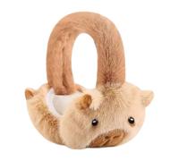 Capybara Earmuffs - Foldable Plush Ear Warmers for Winter, Outdoor Activities, Skiing, Snow, Cold Weather, Commuting, Cycling, Motorcycle Riding, Sports, Teens, Kids, Adults
