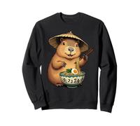 Capybara Eating Ramen Kawaii Neko Japanese Noodles Anime Sweatshirt