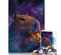 Capybara Eats Pizza 1000 Pieces Jigsaw Puzzles For Teens And Adults,Family Game Stress Reliever Difficult Challenge Gifts for Friends And Family (75x50cm)