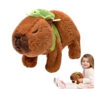 Capybara Electric Animal Toy - Smooth Walking Movement, Animated Turtle Accessory, Comfortable Plush Outdoor, Interactive Motion Rhythm | Stimulation Entertainment During