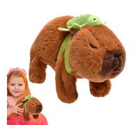 Capybara Electric Walking Figure - Cute Interactive Animal Doll Turtle Backpack | Soft Stuffed Plaything for Boys Girls Aged 3 Years Learning Fun Kids Joy Playtime Smiles 4