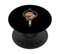 Capybara Emerging from A Zipper Funny Costume PopSockets Adhesive PopGrip