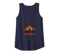 Capybara Energy: Cute Animal Lover's Power Boost Tank Top, Women, Navy, S