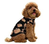 Capybara Enjoying Bubble Tea Dog Clothes Ice Silk Sleeveless Pet Vest Puppy Breathable Shirts for Small Dogs Cat M