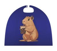 Capybara Enjoying Bubble Tea Small Cape for Unisex Halloween Costume Outfits Cosplay Party Accessories