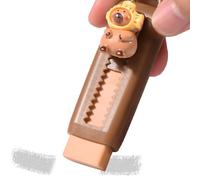Capybara Erasers - Cartoon Rubber Pencil Erasers, Push Pull Fun Kids, Animal Drawing Stationery, Classroom Art Supplies | Suitable Adorable School Craft Gift Collection for Children Teens