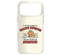 Capybara Executive Dysfunction Hyperfocus Graphic Case for iPhone 17 Pro Max