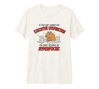 Capybara Executive Dysfunction Hyperfocus Graphic Premium T-Shirt
