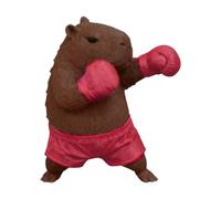 Capybara Figurine Toys - Funny Non Slip Modern, Cute Animal Figurines, Base Home Decor | Bedroom Dining Table Bookshelf Farmhouse Outdoor Garden Yard Kids Adults Mini Statue Wildlife Brown