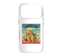Capybara flower crown nature harmony joy animal lover peace Case for iPhone 17 Pro