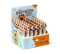 Puckator Capybara & Friends Everlasting Pencil - Cool Cute Infinity Ifinite Inkless Unlimited Pencil Pen For Kids School Drawing journaling - Back To School Supplies Pens Pencils Gifts