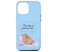 Capybara Funny Gossip Yapper Meme The Tea Is Piping Hot Case for iPhone 12 Pro Max