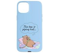 Capybara Funny Gossip Yapper Meme The Tea Is Piping Hot Case for iPhone 15 Plus