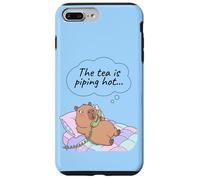 Capybara Funny Gossip Yapper Meme The Tea Is Piping Hot Case for iPhone 7 Plus/8 Plus