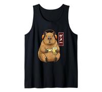 Capybara Gamer Ukiyo-e Japanese w Boba Tea Tank Top