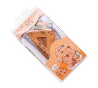 CAPYBARA GEOMETRY REGALE SET 4X - Adorable Animal Math Measuring Tools | Triangle Rigionals and Rulers for Learning, Practical Math Kit for School Lessons